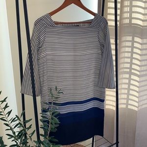 Zara Basic - Square neckline striped dress